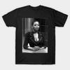 Asian Size Men Black Print T-shirt Robin Quivers- Vintage Halftone No-Cut Heat Transfer Print Cotton Tshirt