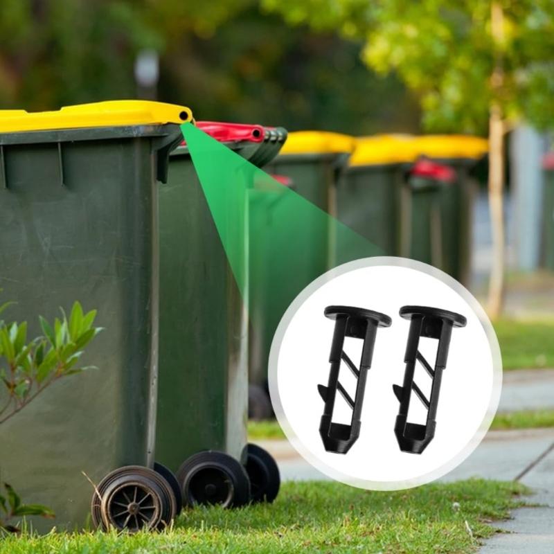 6Pcs Solid Trash Can Lid Connecting Pin Noise Reducing Plastic Hinge Pin for Trash Can Lid Dustbin Accessories