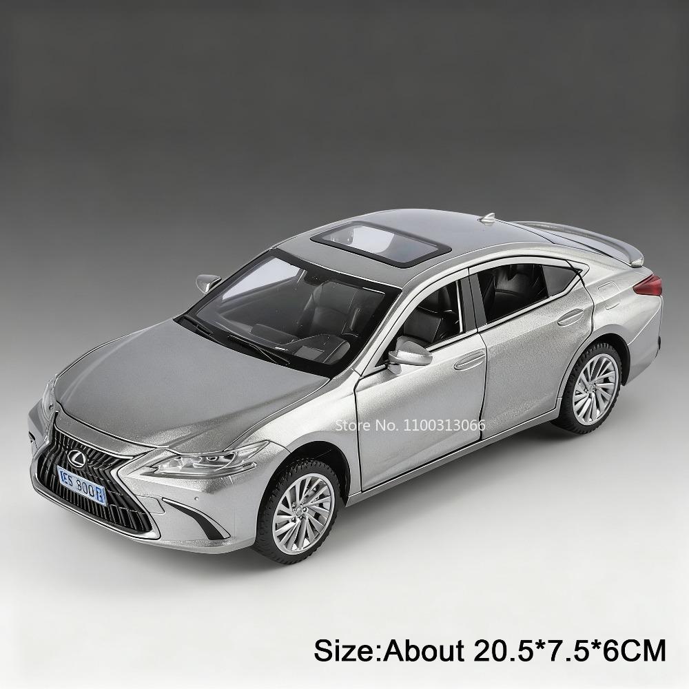 1:24 Scale ES 300h 5 Series 530Li Cars Toys Models Alloy 6 Doors Opened Miniature Car Wheel Pull Back Vehicles Collect Souvenirs