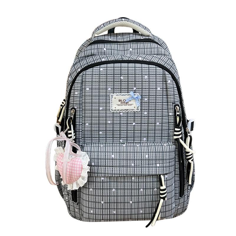 Schoolbag New Schoolbag Female College Style Junior High School Students Lightweight Large-capacity Backpack Korean Version Ins Fresh and Sweet