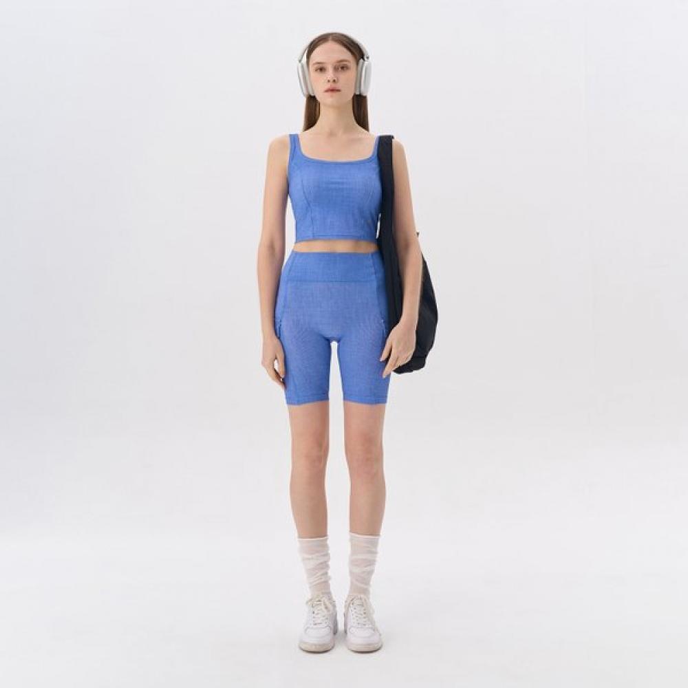 Huit Denim Pocket 5 Length Leggings Htwle4j11t IBU/XS