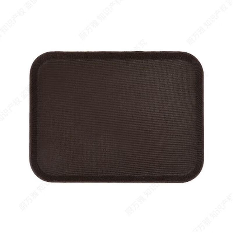 Non-Slip Rectangular Plastic Serving Tray