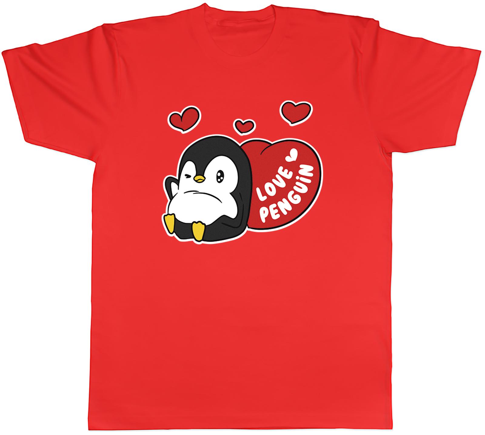 Love Penguin Unisexs TShirt Antartica Flipper Feet Bird Lover Tee Gift S