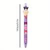 36pcs Kuromi Sanrio cartoon dessert styling series resin patch press pen cute shape neutral pen black signature pen stationery 0.5mm black