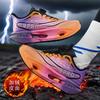 Kids Winter Running Shoes With Fleece Lining Carbon Plate Lightweight Cushioned Sneakers School PE Test