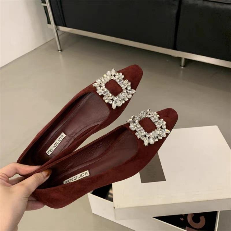 New Women's Casual Heels Square Toe Sexy Pump Chunky Sandals Basketball Platform Burgundy Straps Latest Retro Dress Work Shoes