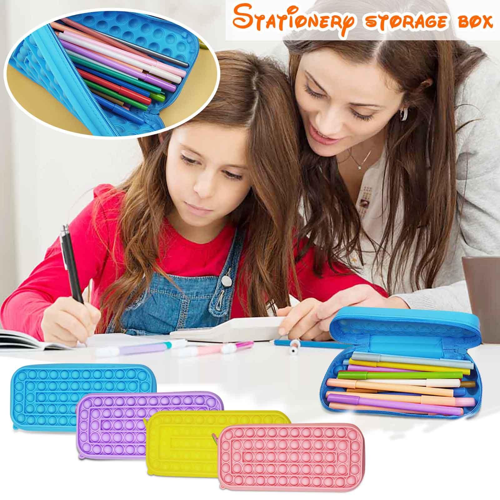 

Силиконовый пенал, детская сумка для хранения декомпрессионных игрушек, канцелярских принадлежностей