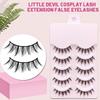 Natürliche Falsche 5 Paare Wimpern Sets Dicke Falsche Verlängerung Cosplay Make-up Augen Voll Cosm V3S4