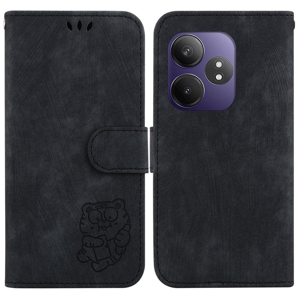 For Realme GT Neo6 SE 5G/GT 6 5G/6T 5G/Neo6 5G Wallet Case Tiger Imprint Leather Protective Phone Cover