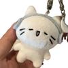 Cute Cat Earphone Plush Doll Pendant