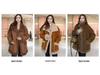 Autumn/Winter 2025 Women's Mid-Length Fleece-Lined Lambswool Reversible Fur Coat