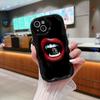 LZ19 Lips Kiss Art Clear Soft Wave Phone Cases for Samsung S24 S23 Ultra S20 FE A54 A14 A52s A51 S10 Huawei Honor 90 Protection Back Cover