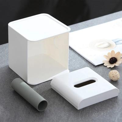 Ubrousky Krabička na ubrousky Ubrousky Kostky Krabičky Čtvercové Stolní Dekorace Kancelář Bílá Pouzdro na toaletní papír