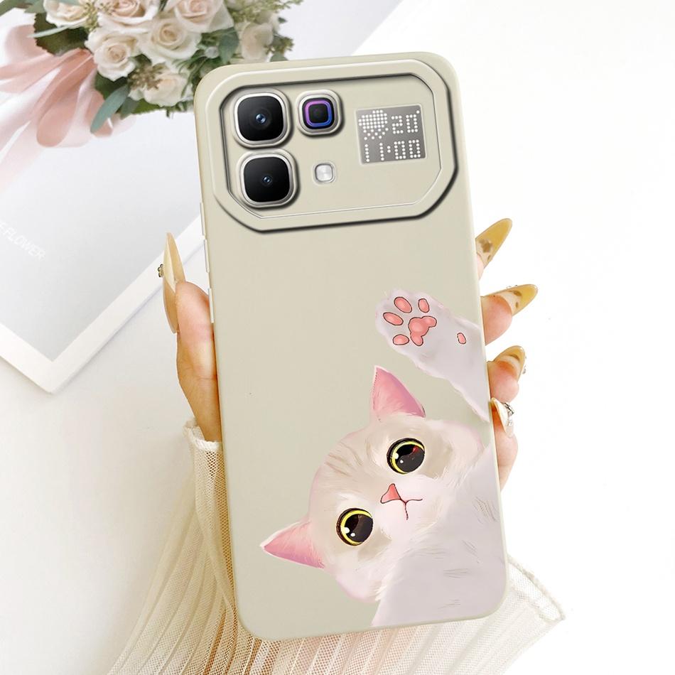 For Infinix Note 60 Pro Note60 Cute Cat Flower Cartoon Phone Case For Infinix Note 60 60Pro 5G Soft Silicone Covers Bumpers