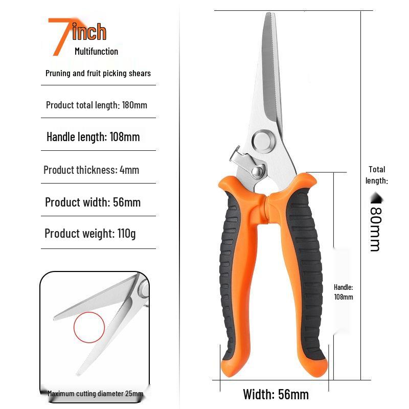 Foarfece de tăiat de grădină din oțel inoxidabil pentru copaci și ramuri