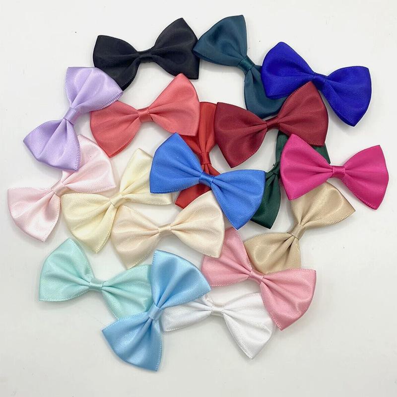 4x6 Cm Polyester Ribbon Bow, Ready Stock - Solid Color Waist Wrap Accessory