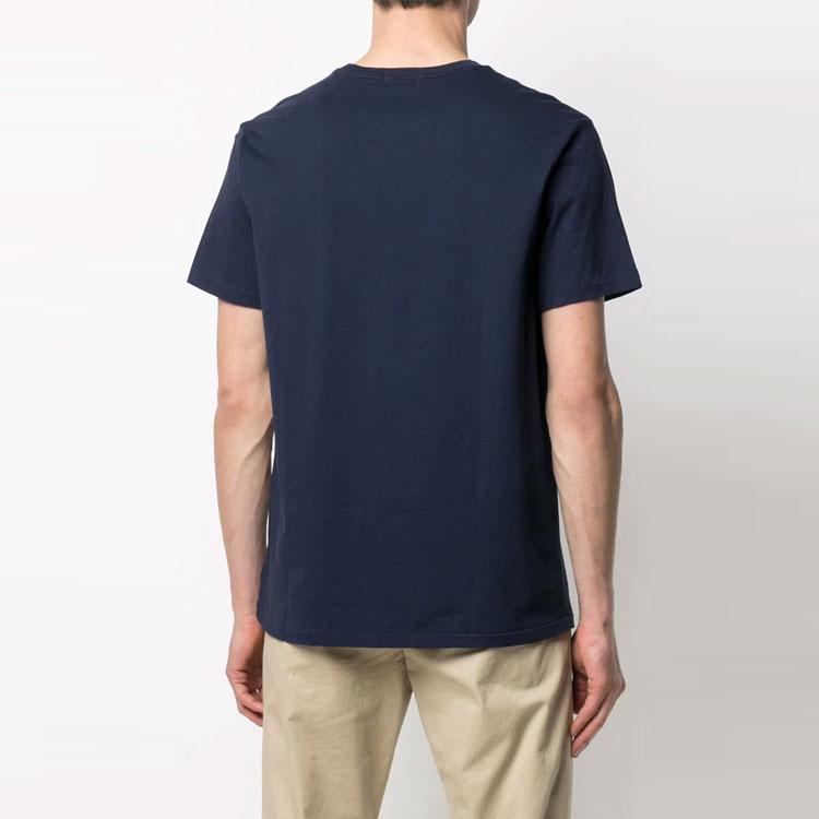 Polo Ralph Lauren Bear Print Crew Neck Short Sleeve T-Shirt Men Tops Dark-Blue 710835761-001