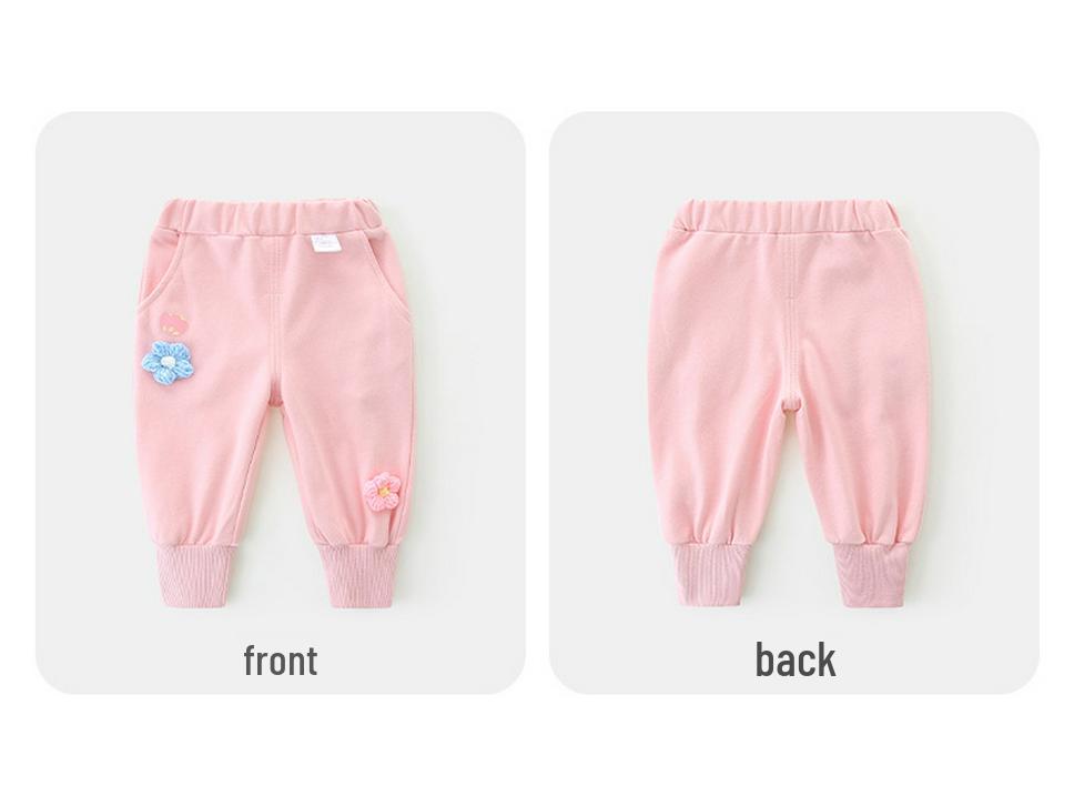 Toddler Girl Cotton Two-Piece: Fashionable Long Sleeve Sweatshirt Set for Spring & Autumn 2025