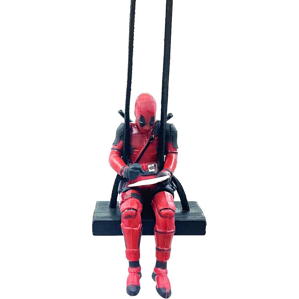 Deadpool Car Swinging Cute Ornament Rear View Mirror Decorations Accessories