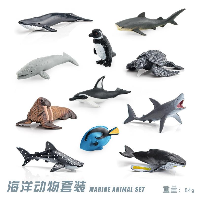 Realistic Ocean Animal Model Set Including Whales Dolphins Sharks Turtles Crabs And More For Educational Play And Decoration