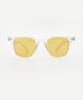 KOLEAT Women Layered Horn-Rimmed Transparent Square Round Uv Protection Sunglasses [Sqrto]