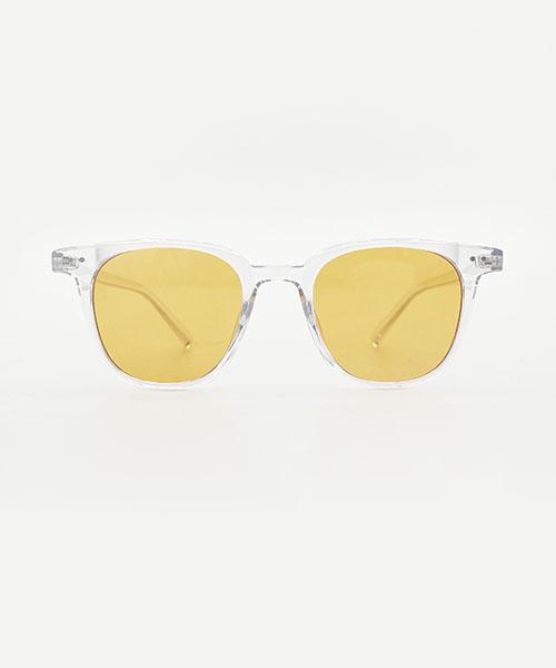 KOLEAT Women Layered Horn-Rimmed Transparent Square Round Uv Protection Sunglasses [Sqrto]