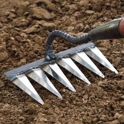 Weed Puller Tool Detachable 6 Teeth Hand Weeding Tool Steel Gardening Weeder Claw Manual Weed Uprooting Remover Tool for Garden Backyard Farm