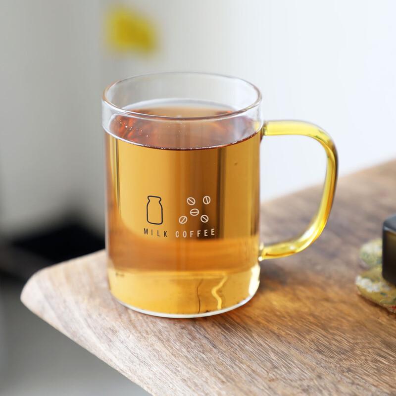OLOEY Foglass Glass Coffee Mugs with Handle