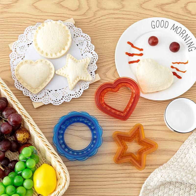 Sandwich Cutter and Sealer Uncrustable Bread Sandwich Maker Decruster for Kids Lunchbox Bento Box KC0445
