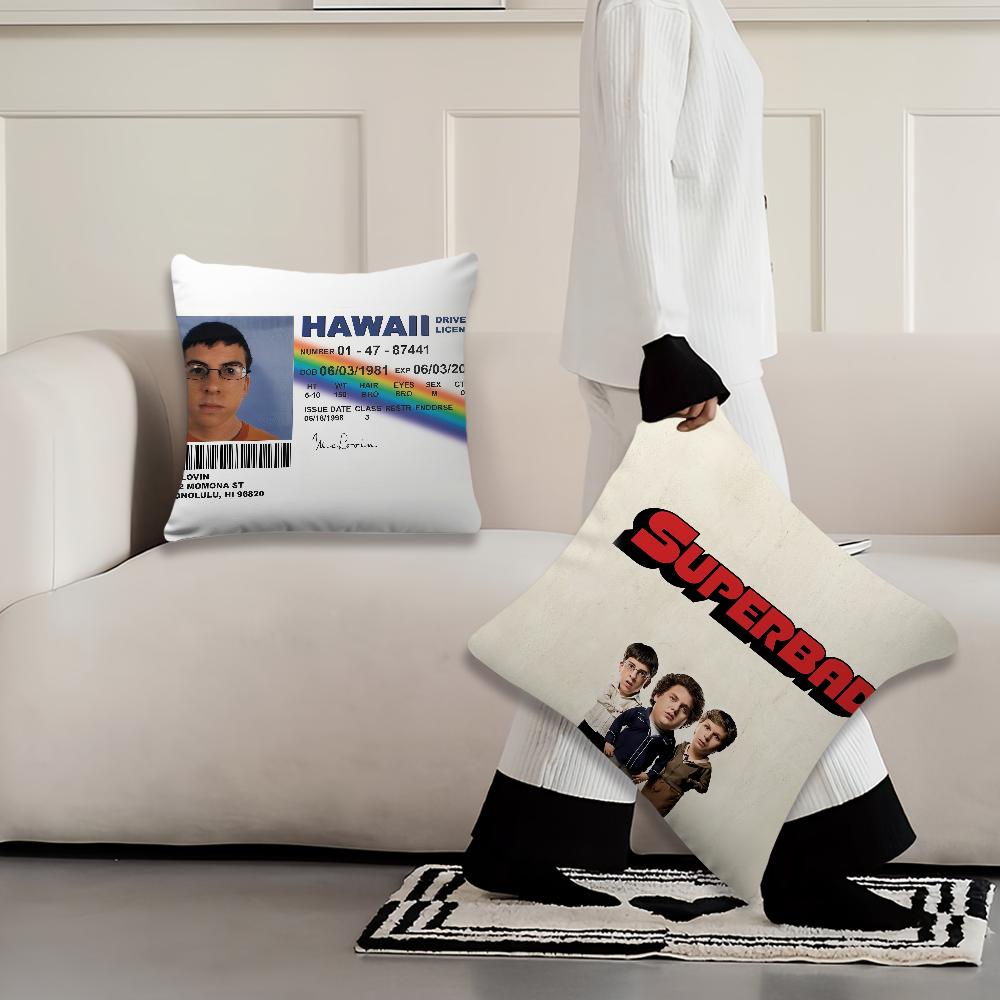 Film Superbad McLovin ID Funny cushion cover Living Room Headboard Office Cushion Bedroom Cushion Sofa Nap Time Pillow Case