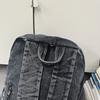 Vintage Solid Color Denim Backpack Large Capacity Travel Backpack Middle School Student Schoolbag