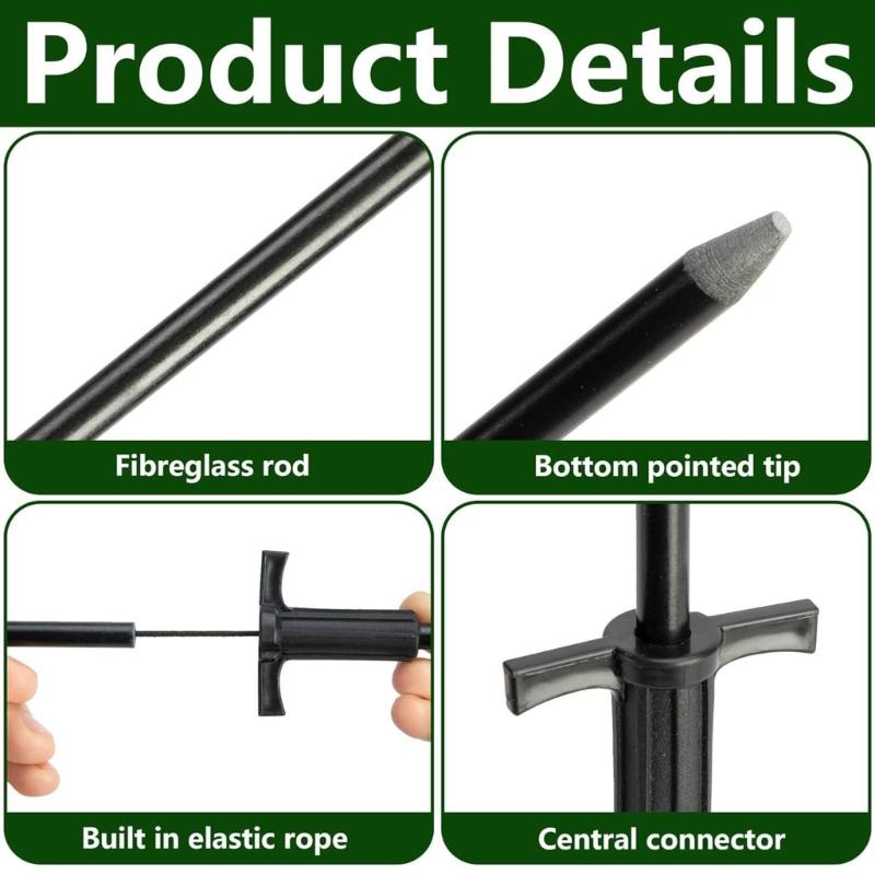 Leichter Tragbarer Flugzeugaluminium-Truthahn-Lockvogel-Spieß Faltbare Jagdrute Geeignet für die Beobachtung von Wildtieren im Freien