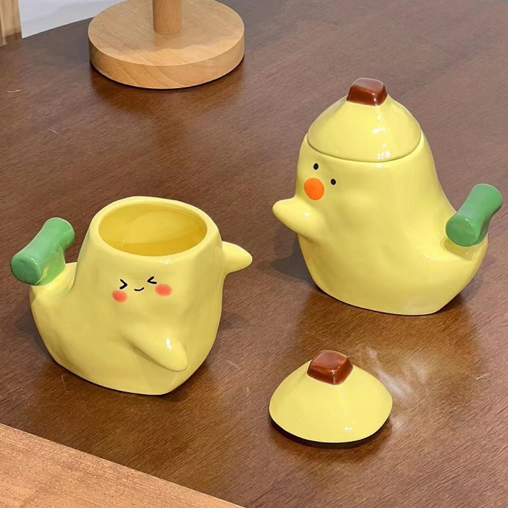 Bananentasse wie Bananenfarbe Paar Tasse Keramiktasse für Freundin Mann Wasserbecher Paartasse Paar Modell