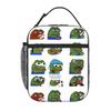 1 Piece For Students Food Container Chill Portable Pocket Pepe the Frog Zipper Closure Aluminum Foil Food Pouch For Travel