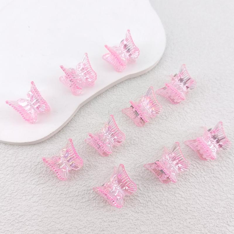 10pcs Ins Mini Butterfly Hair Claw Clips Colorful Trendy Cute Small Clips Multicolor Girls Hair Clips Hairpin Hair Accessories