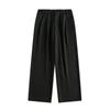 Japonský Retro Drapovaný Oblek s Dvojitými Záhyby Široké Nohavice Ležérní Pánský Volný Rovný Pops Vlečné Kalhoty Plus Size