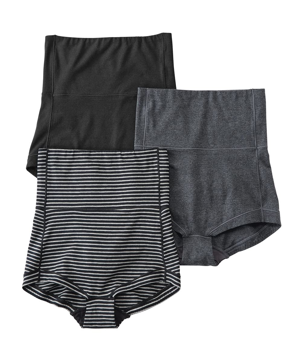 

Shorts and Pants Comes with Belly Comfortable on the Cotton Stretch Striped Black Charcoal Heather [Nissen] Set, 3-Piece Set, Wrap, Stomach, Blend,
