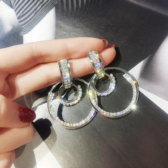 Pearl & Zircon Tassel Earrings
