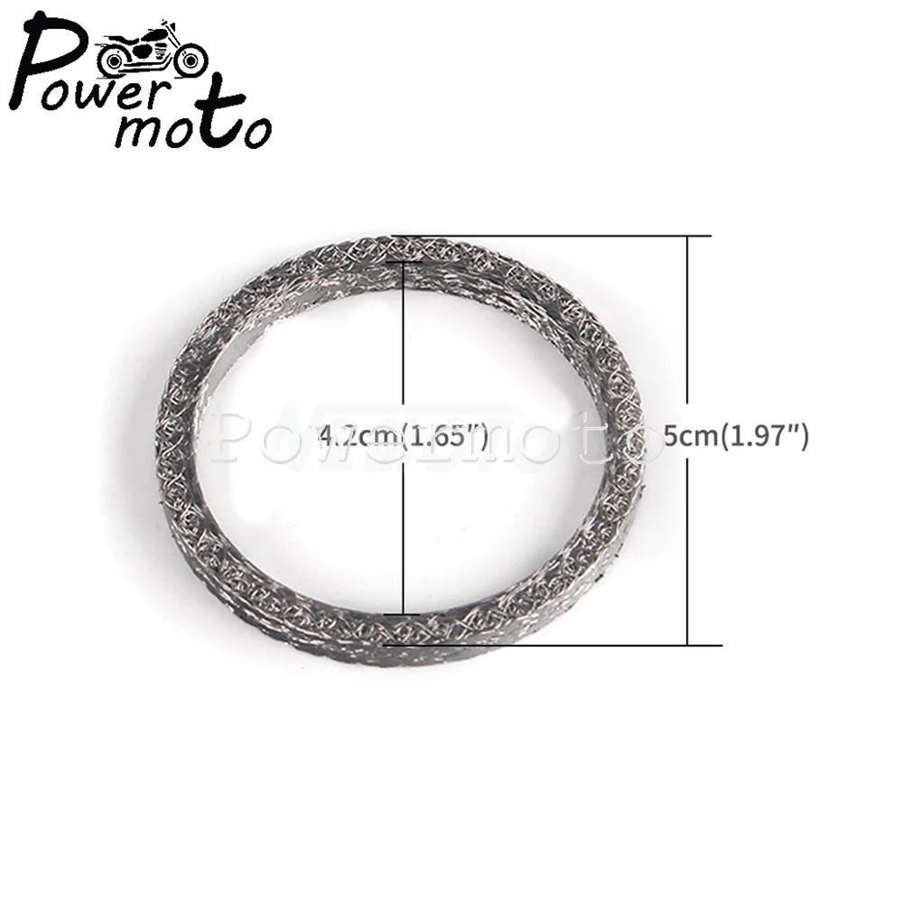Motorcycle Exhaust Port Gaskets For Harley Big Twin Sportster 883 1200 FLHR FLHS Exhaust Pipe Header Gasket Kits Sealing O-Ring