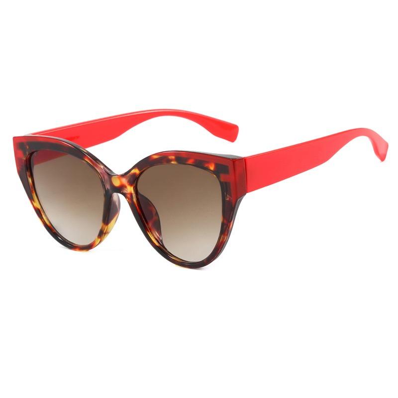 Vintage Cat Eye Sunglasses Women Elegant Fashion Brand Designer Retro Sun Glasses Splicing Colors Lunette De Soleil Femme UV400