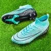 Fashion Soccer Boots Men and Women High Top Crushed Nails Juvenile Adult Couple Artificial Grassland Spike Training Shoes Sneakers