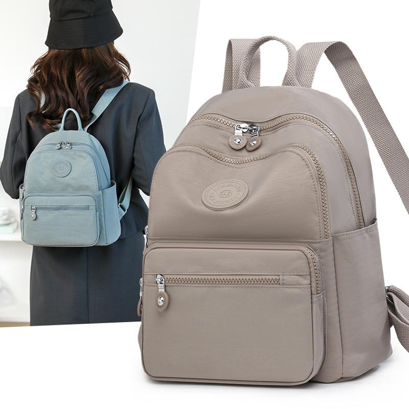 Summer New Backpack Women's Simple Large-capacity Travel Simple Small Bag Backpack Fashionable and Lightweight Schoolbag
