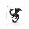 Iron Wall Mount Key Rack Creative Car Key Hook Rack Funny Iron Dragon Tail Hook  Housewarming Gift