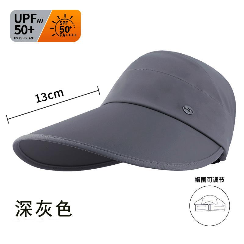 

Летняя шляпа женская защита от УФ-лучей шляпа с открытым верхом для велоспорта солнцезащитная шляпа однотонная уличная с большими полями маска для лица солнцезащитная шляпа Average size