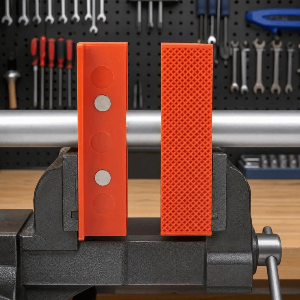 2pcs 4.5 Inch Protective Jaw Pads ABS Vise Protective Pad Universal Bench Jaw Covers Woodworking