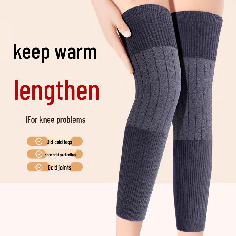 Thickened Anti-Slip Knee Pads for Men & Women - Warm Leg Warmers for Autumn/Winter