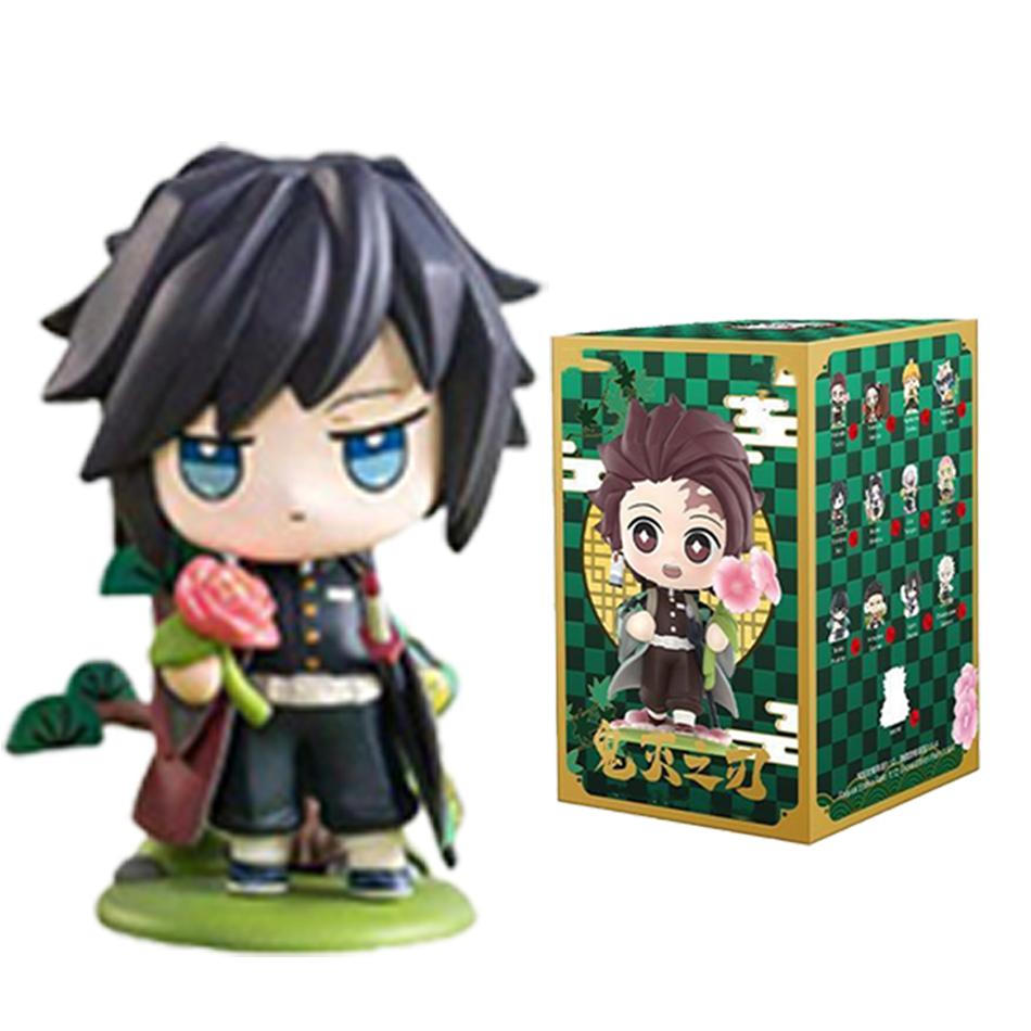 Demon Slayer Tanjiro Kamado Nezuko Anime Cartoon Figure Blind Box Creative Personalized Statue Model Ornament Surprise Gift Box