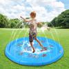 168cm Round DolphinPattern Inflatable Water Spray Pad Kid Sprinkler Pad for Garden Beach