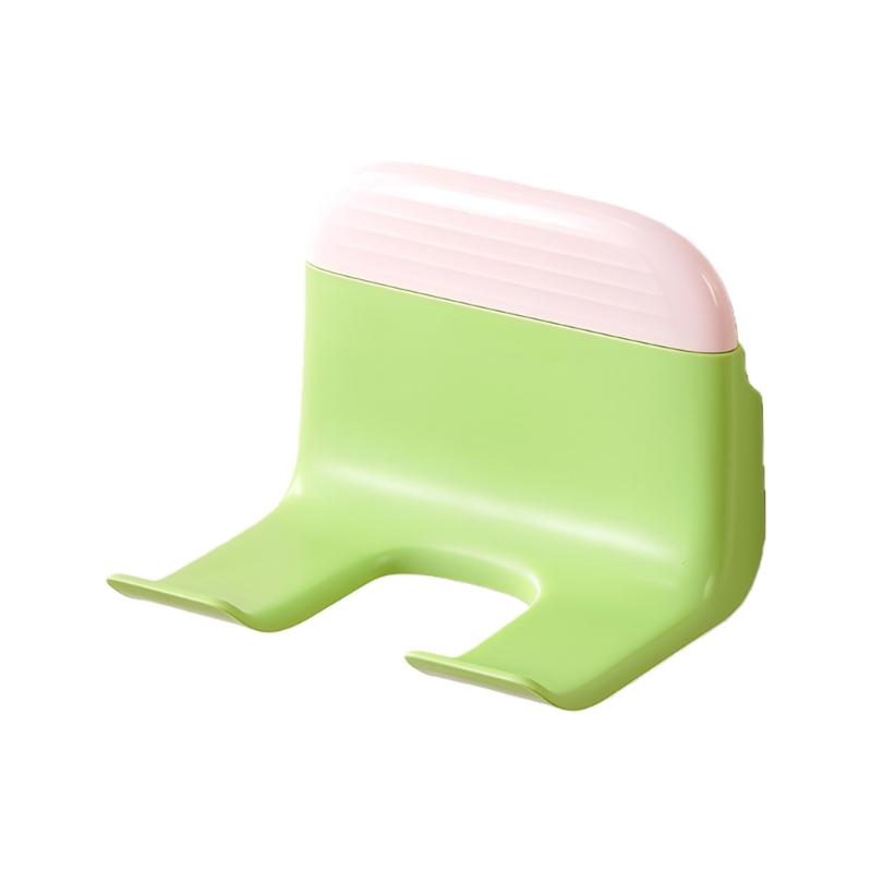 Hair Dryer Holder With Storage Organizers Adhesive Installation For Bathroom Space Saving