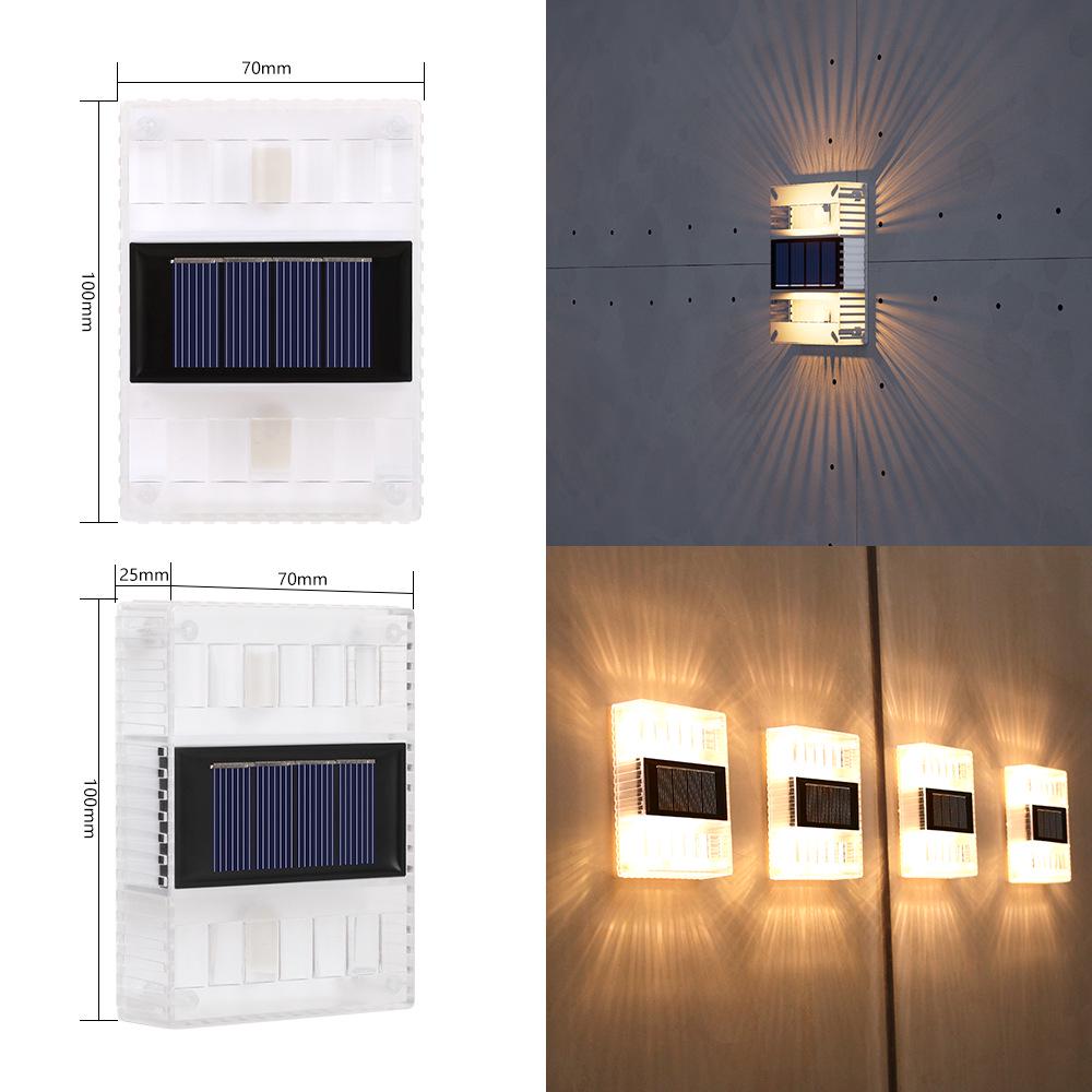 

Водонепроницаемый настенный светильник на солнечной батарее для украшения дома и сада